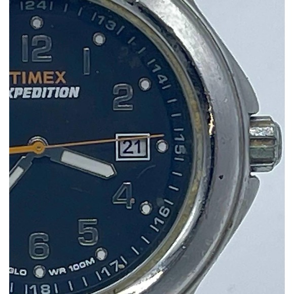 Timex Expedition Watch Indiglo WR 100m Analog Wristwatch New Battery - Picture 2 of 7